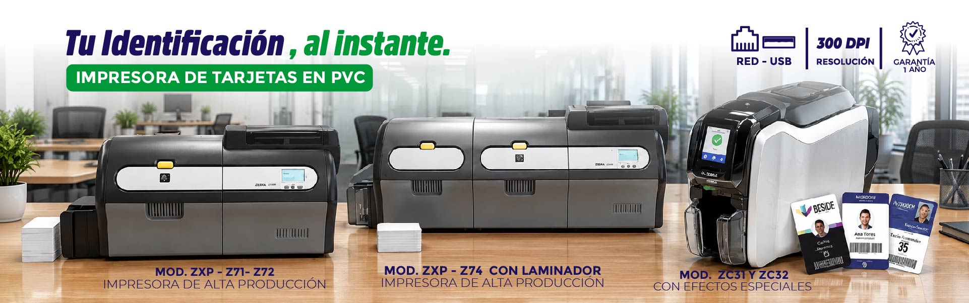 Impresoras de tarjetas de PVC por Murdoch Sistemas
