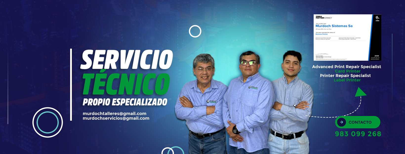 Técnicos especialistas para equipos y máquinas en Murdoch Sistemas
